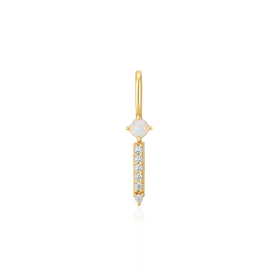  Pop Charms - Pendants - Silver / 14kt GP - Opal - 1cm